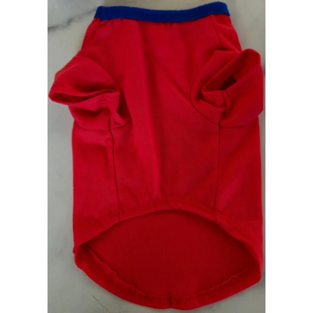 Lets Get Lit Puppy Dog Pet Shirt XS Red Blue Firecracker July 4th Dog Outfit USA